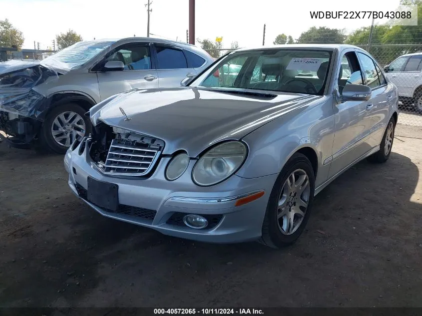 2007 Mercedes-Benz E 320 Cdi VIN: WDBUF22X77B043088 Lot: 40572065