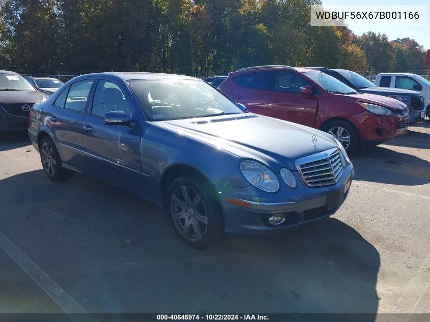 2007 Mercedes-Benz E 350 VIN: WDBUF56X67B001166 Lot: 40645974