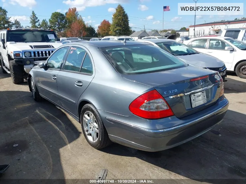 2007 Mercedes-Benz E 320 Bluetec VIN: WDBUF22X57B084772 Lot: 40697748