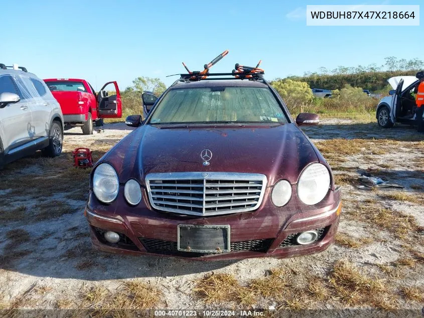 2007 Mercedes-Benz E 350 4Matic VIN: WDBUH87X47X218664 Lot: 40701223