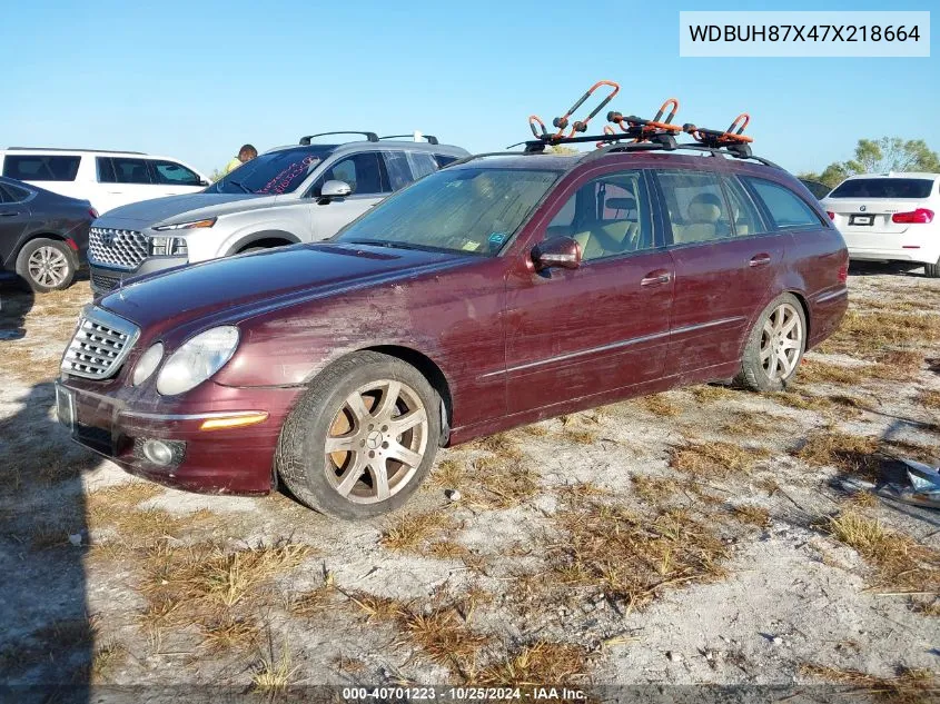 2007 Mercedes-Benz E 350 4Matic VIN: WDBUH87X47X218664 Lot: 40701223