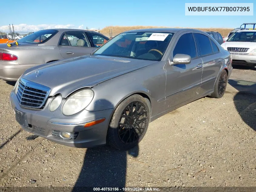 2007 Mercedes-Benz E 350 VIN: WDBUF56X77B007395 Lot: 40753156