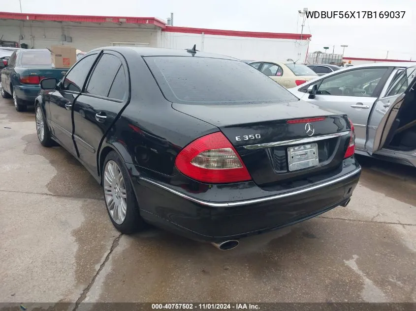 2007 Mercedes-Benz E 350 VIN: WDBUF56X17B169037 Lot: 40757502