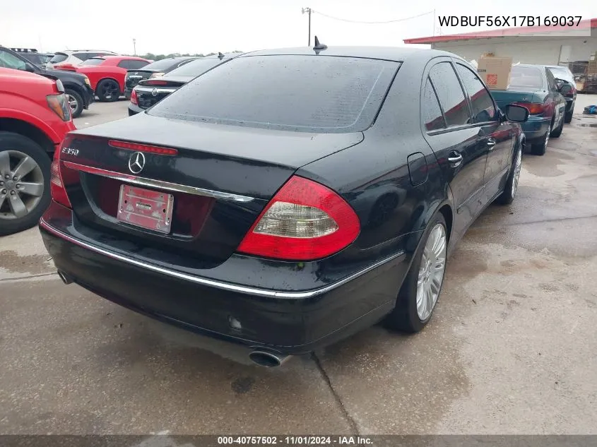 2007 Mercedes-Benz E 350 VIN: WDBUF56X17B169037 Lot: 40757502