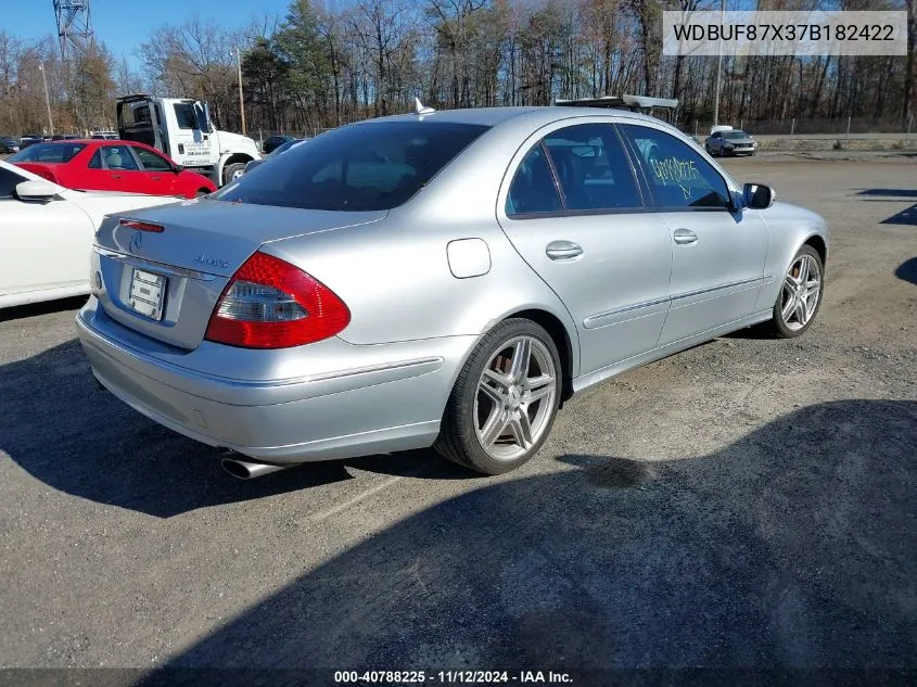 2007 Mercedes-Benz E 350 4Matic VIN: WDBUF87X37B182422 Lot: 40788225