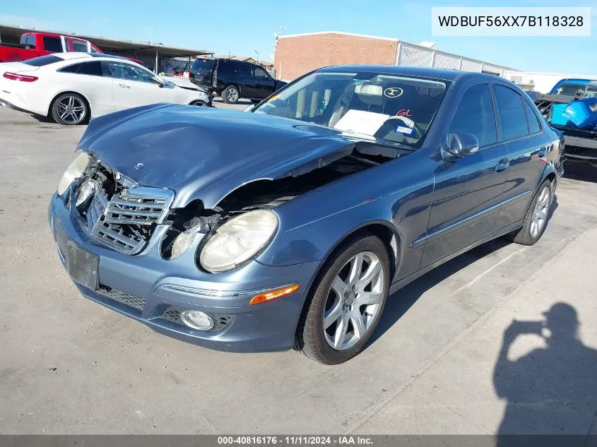 2007 Mercedes-Benz E 350 VIN: WDBUF56XX7B118328 Lot: 40816176