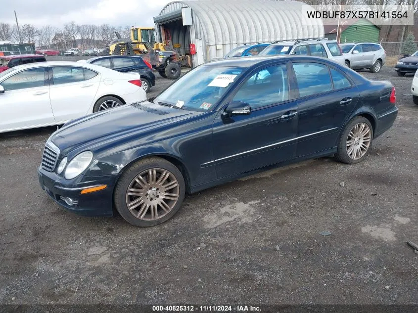 2007 Mercedes-Benz E 350 4Matic VIN: WDBUF87X57B141564 Lot: 40825312