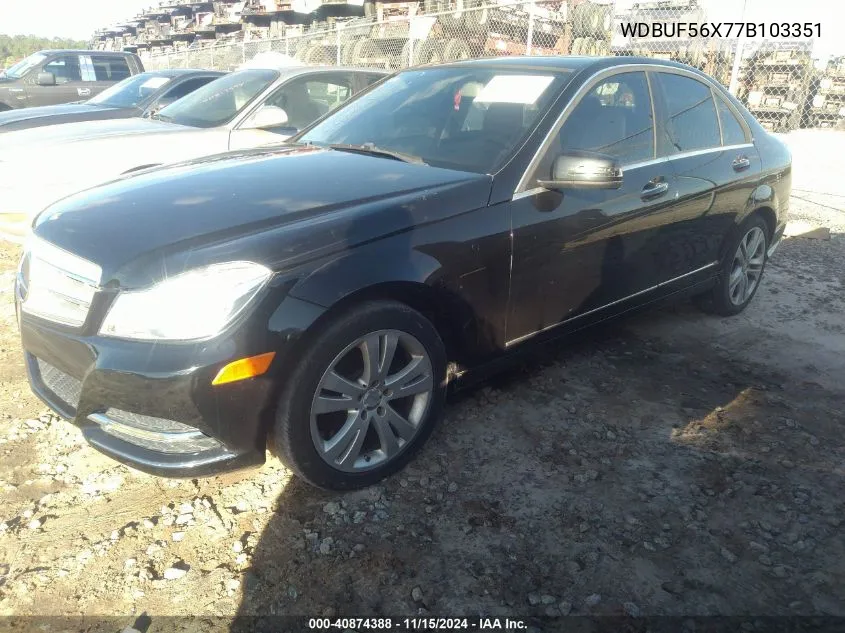 2007 Mercedes-Benz E 350 VIN: WDBUF56X77B103351 Lot: 40874388