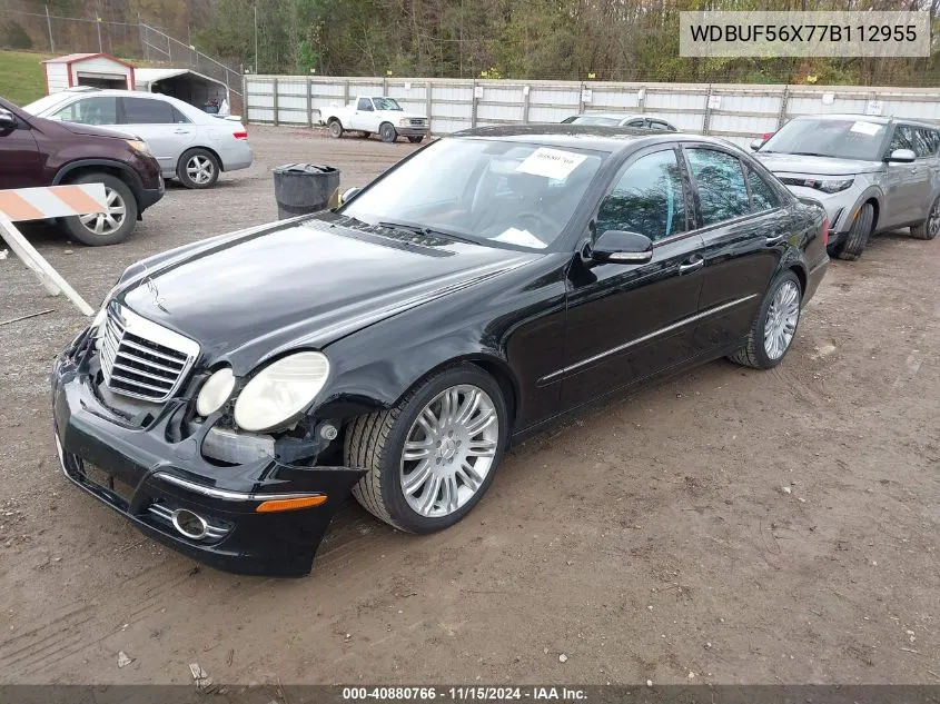 2007 Mercedes-Benz E 350 VIN: WDBUF56X77B112955 Lot: 40880766