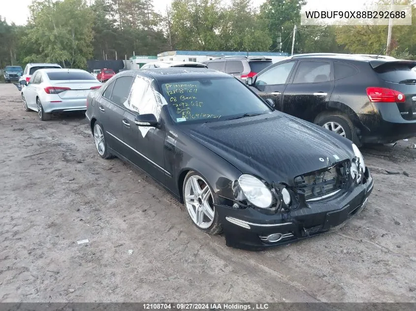 2008 Mercedes-Benz E-Class VIN: WDBUF90X88B292688 Lot: 12108704