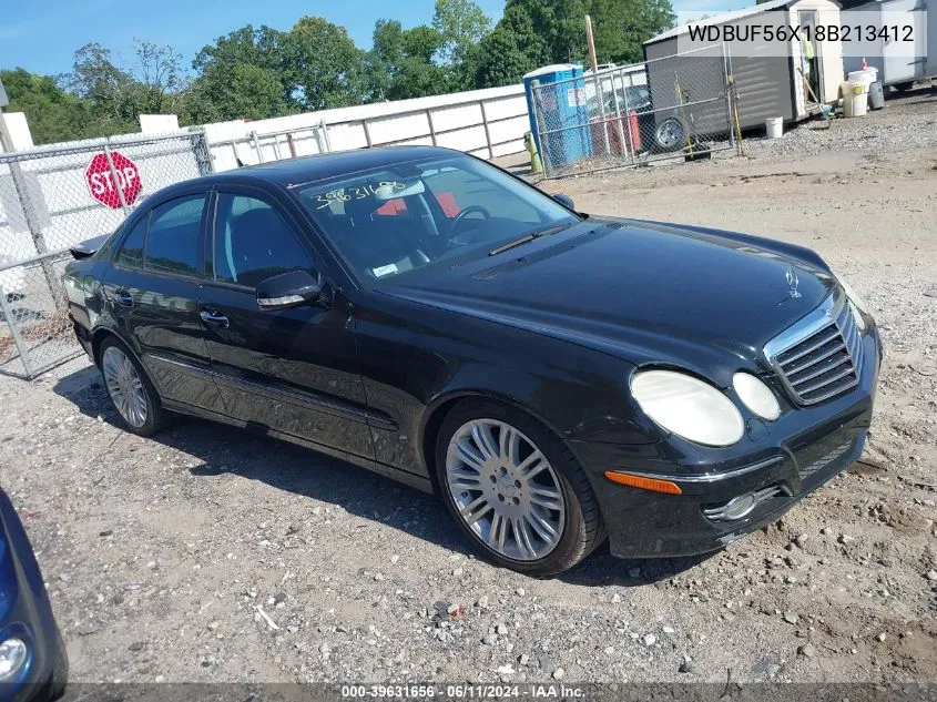 2008 Mercedes-Benz E 350 VIN: WDBUF56X18B213412 Lot: 39631656