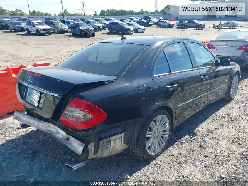 2008 Mercedes-Benz E 350 VIN: WDBUF56X18B213412 Lot: 39631656