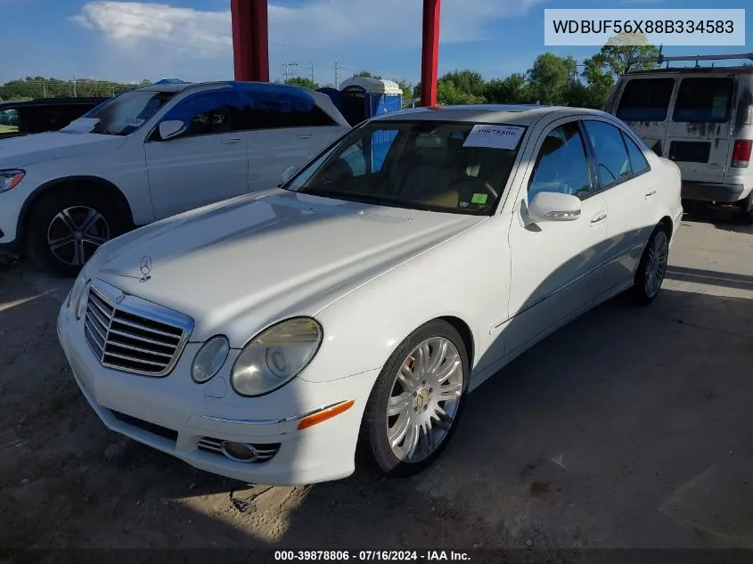 2008 Mercedes-Benz E 350 VIN: WDBUF56X88B334583 Lot: 39878806