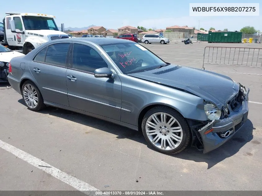 2008 Mercedes-Benz E 350 VIN: WDBUF56X98B207275 Lot: 40013370