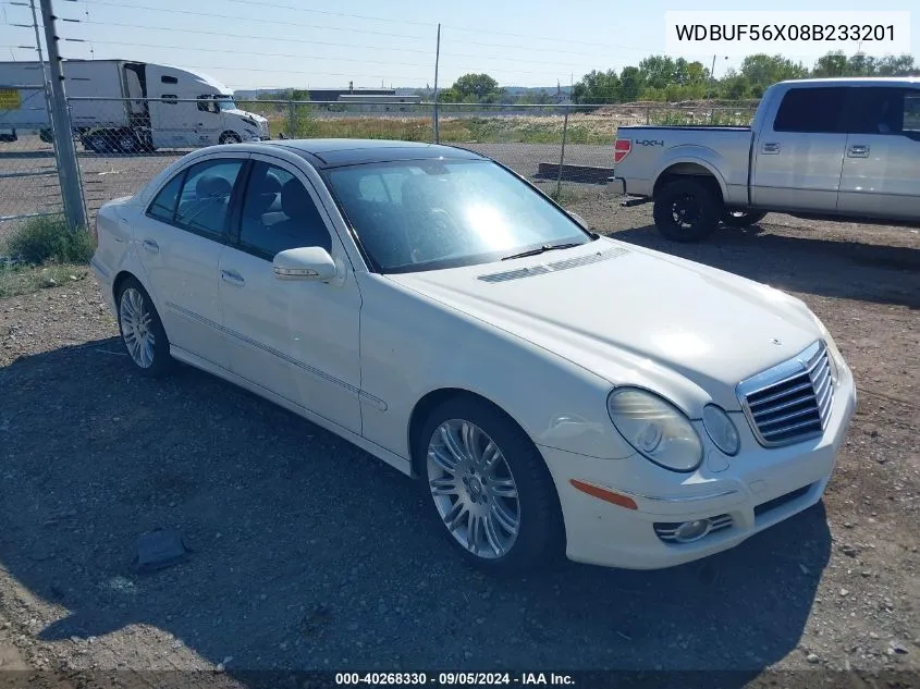 2008 Mercedes-Benz E 350 VIN: WDBUF56X08B233201 Lot: 40268330