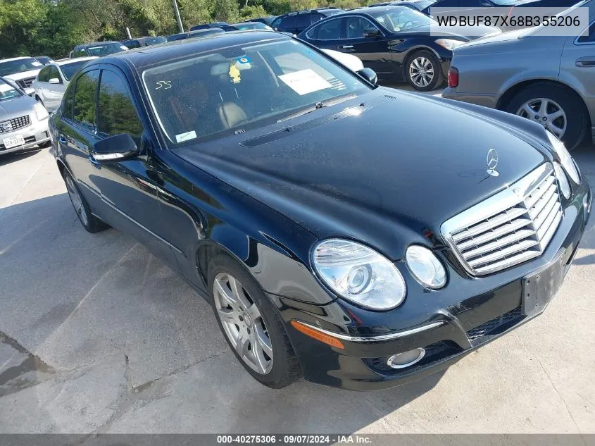 2008 Mercedes-Benz E 350 4Matic VIN: WDBUF87X68B355206 Lot: 40275306