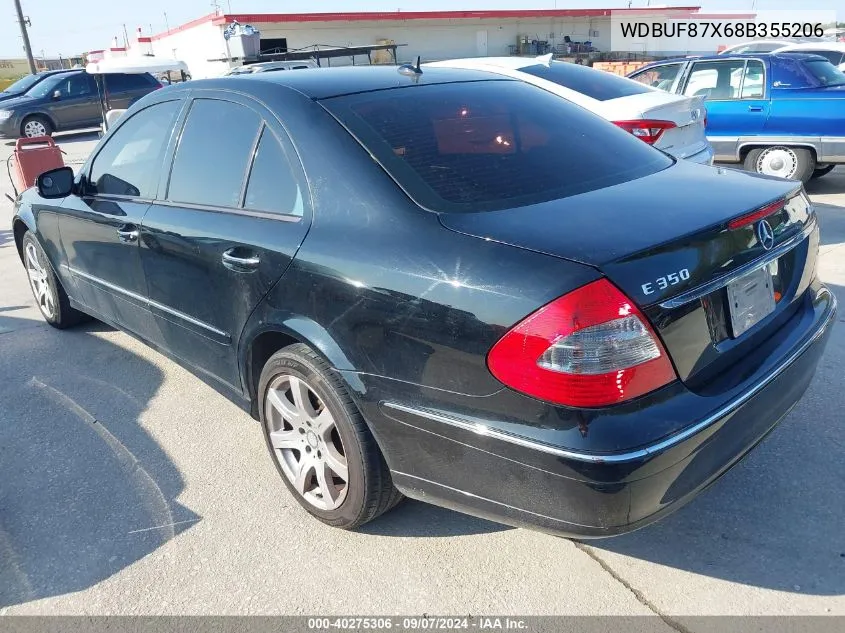 2008 Mercedes-Benz E 350 4Matic VIN: WDBUF87X68B355206 Lot: 40275306