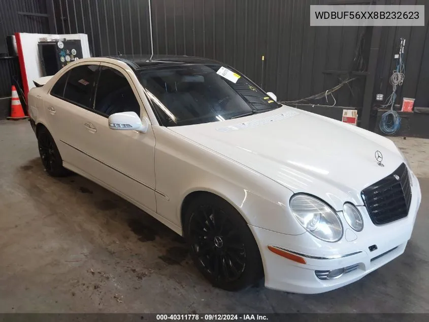 2008 Mercedes-Benz E 350 VIN: WDBUF56XX8B232623 Lot: 40311778