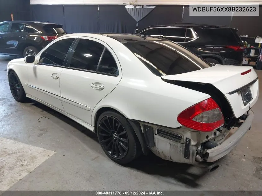 2008 Mercedes-Benz E 350 VIN: WDBUF56XX8B232623 Lot: 40311778