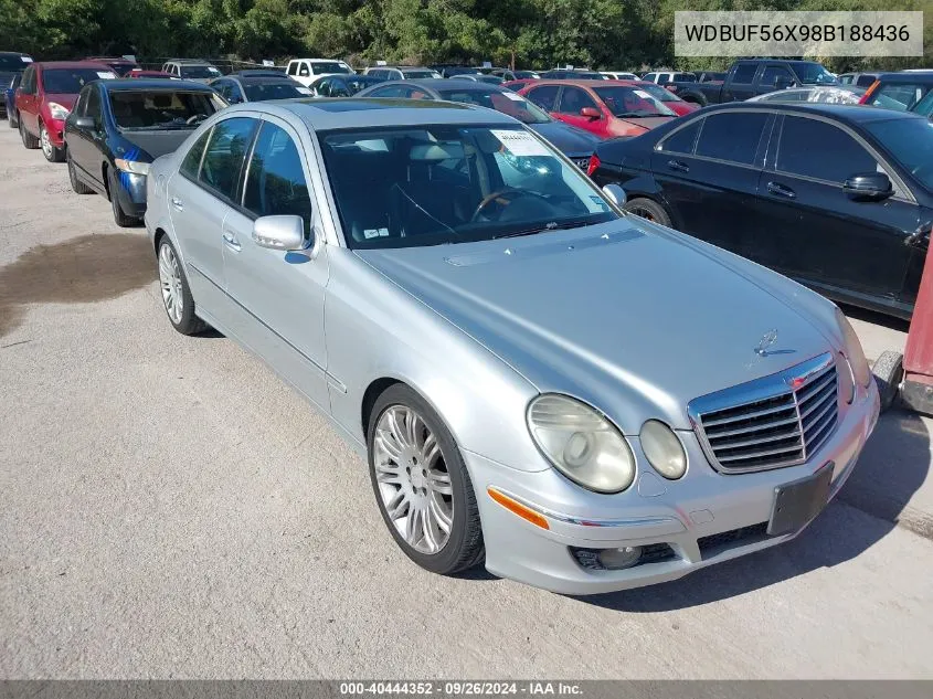 2008 Mercedes-Benz E 350 VIN: WDBUF56X98B188436 Lot: 40444352