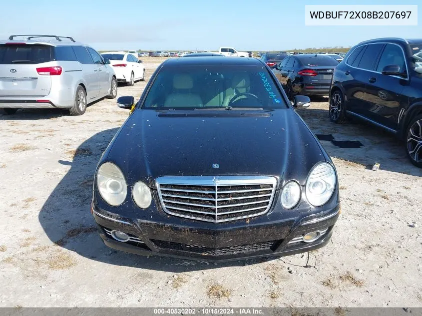 2008 Mercedes-Benz E 550 VIN: WDBUF72X08B207697 Lot: 40530202