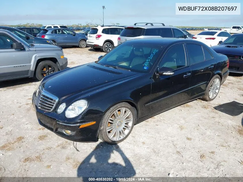 2008 Mercedes-Benz E 550 VIN: WDBUF72X08B207697 Lot: 40530202