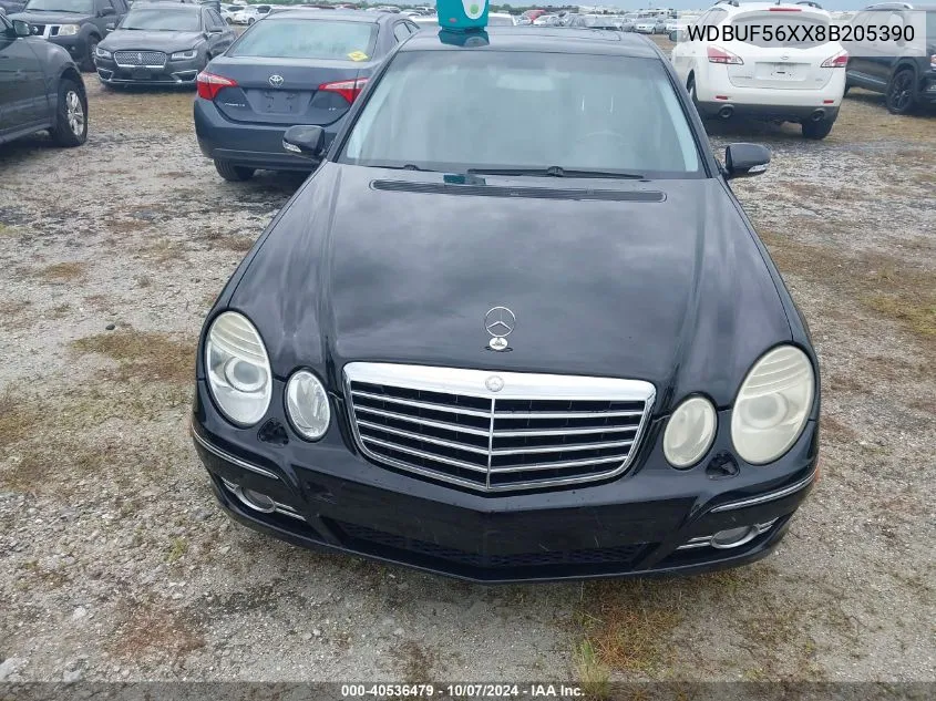 2008 Mercedes-Benz E 350 VIN: WDBUF56XX8B205390 Lot: 40536479