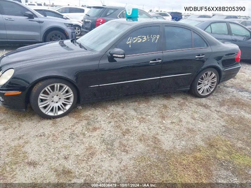 2008 Mercedes-Benz E 350 VIN: WDBUF56XX8B205390 Lot: 40536479