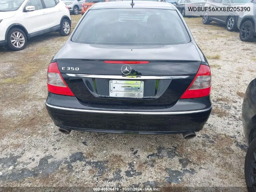 2008 Mercedes-Benz E 350 VIN: WDBUF56XX8B205390 Lot: 40536479