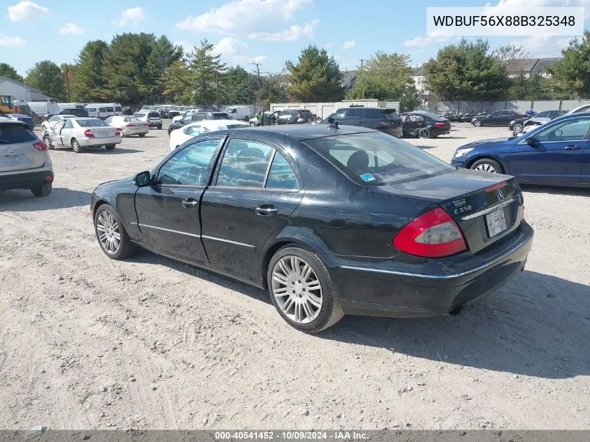 2008 Mercedes-Benz E 350 VIN: WDBUF56X88B325348 Lot: 40541452