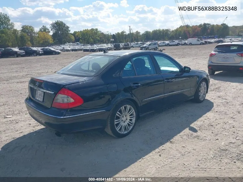 2008 Mercedes-Benz E 350 VIN: WDBUF56X88B325348 Lot: 40541452