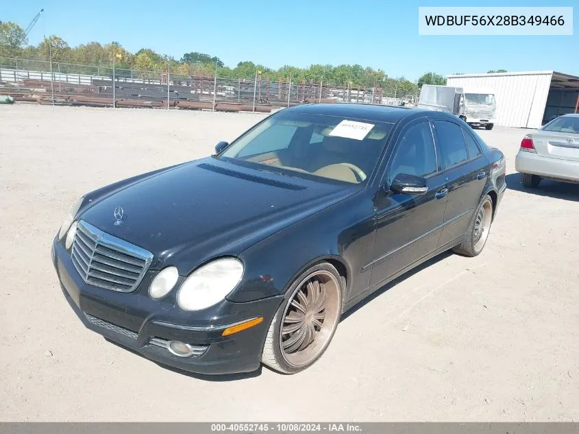 2008 Mercedes-Benz E 350 VIN: WDBUF56X28B349466 Lot: 40552745