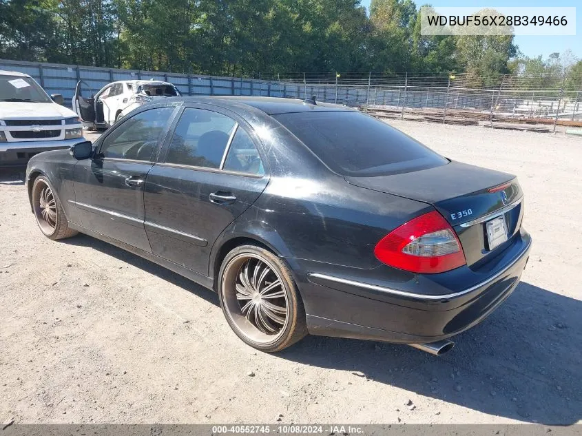 2008 Mercedes-Benz E 350 VIN: WDBUF56X28B349466 Lot: 40552745