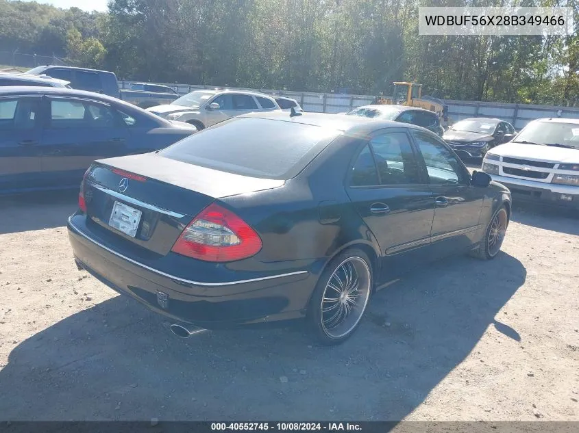 2008 Mercedes-Benz E 350 VIN: WDBUF56X28B349466 Lot: 40552745