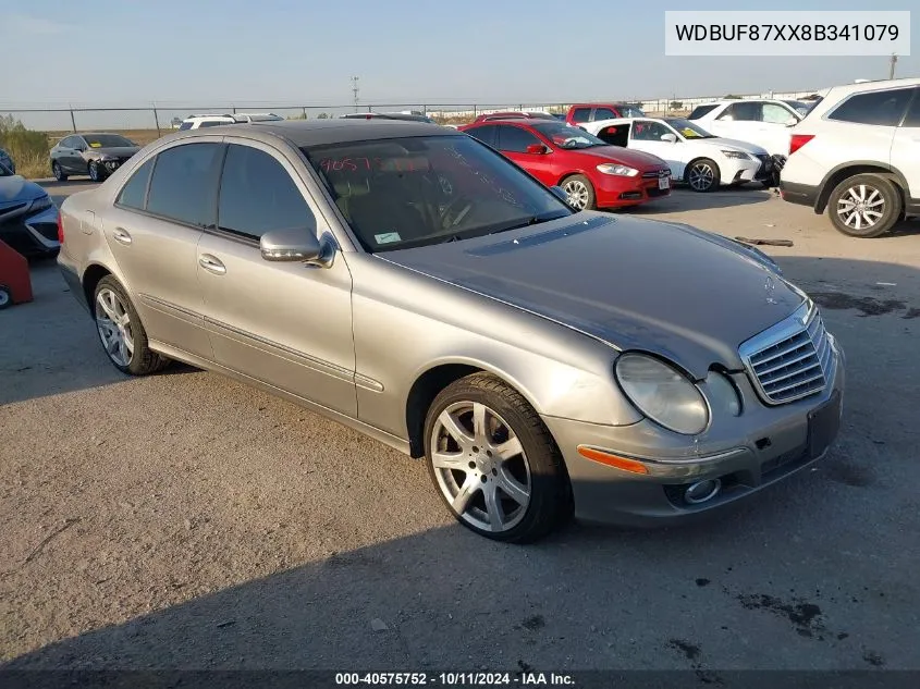 2008 Mercedes-Benz E-Class 3.5L VIN: WDBUF87XX8B341079 Lot: 40575752