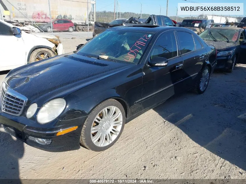 2008 Mercedes-Benz E 350 VIN: WDBUF56X68B358512 Lot: 40579172