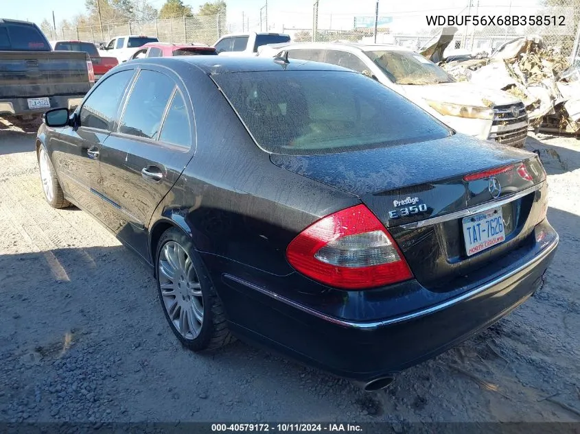 2008 Mercedes-Benz E 350 VIN: WDBUF56X68B358512 Lot: 40579172