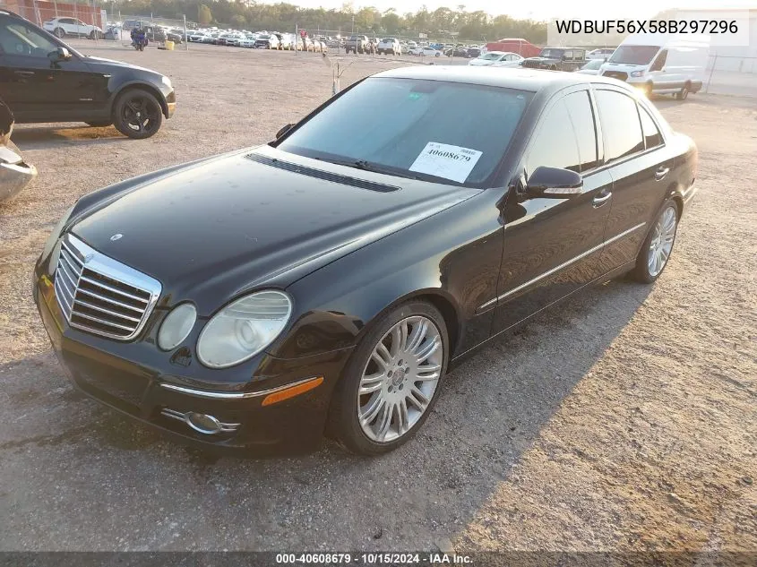 2008 Mercedes-Benz E 350 VIN: WDBUF56X58B297296 Lot: 40608679