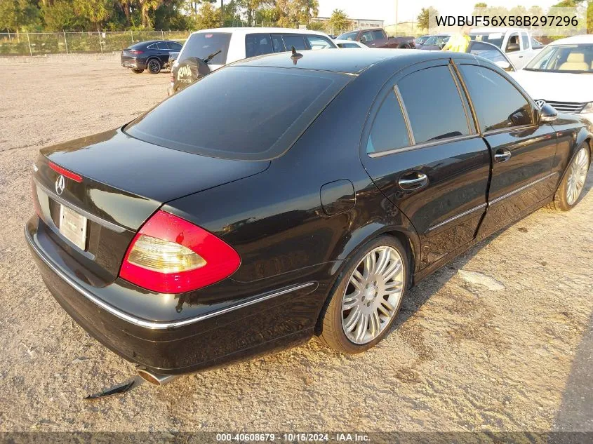 2008 Mercedes-Benz E 350 VIN: WDBUF56X58B297296 Lot: 40608679