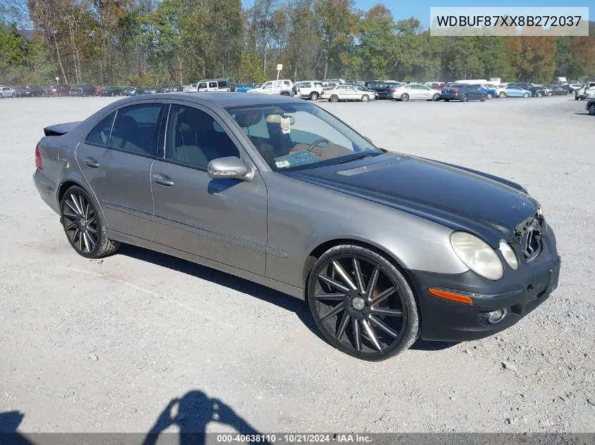 2008 Mercedes-Benz E 350 4Matic VIN: WDBUF87XX8B272037 Lot: 40638110