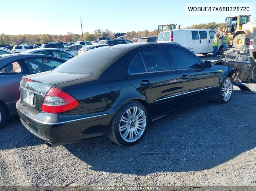 2008 Mercedes-Benz E 350 4Matic VIN: WDBUF87X68B328720 Lot: 40651852