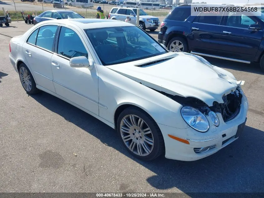 2008 Mercedes-Benz E 350 4Matic VIN: WDBUF87X68B254568 Lot: 40678433