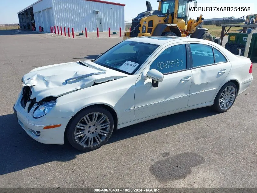 2008 Mercedes-Benz E 350 4Matic VIN: WDBUF87X68B254568 Lot: 40678433