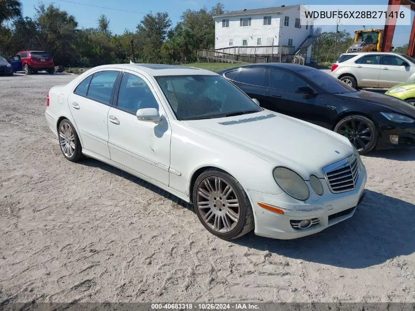 2008 Mercedes-Benz E 350 VIN: WDBUF56X28B271416 Lot: 40683318