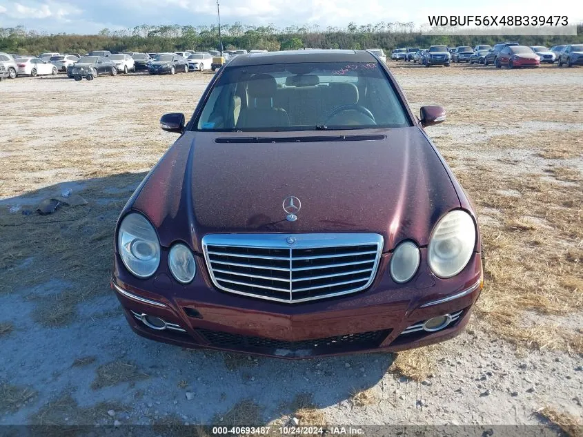 2008 Mercedes-Benz E 350 VIN: WDBUF56X48B339473 Lot: 40693487