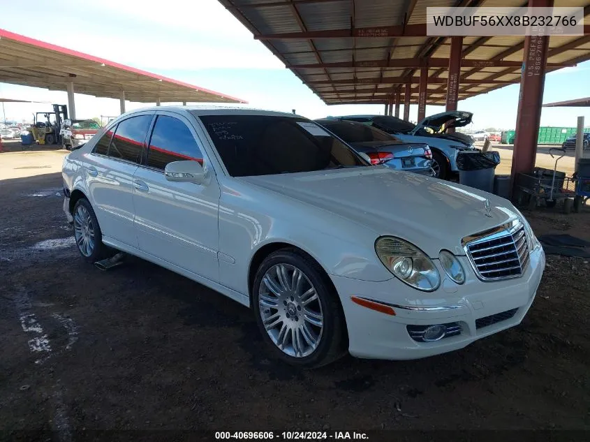 2008 Mercedes-Benz E 350 VIN: WDBUF56XX8B232766 Lot: 40696606