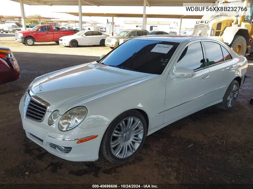 2008 Mercedes-Benz E 350 VIN: WDBUF56XX8B232766 Lot: 40696606