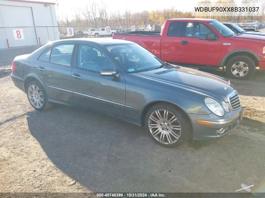 2008 Mercedes-Benz E 550 4Matic VIN: WDBUF90XX8B331037 Lot: 40748399