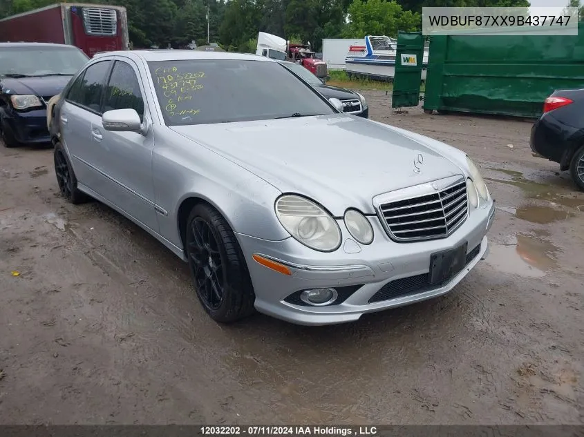 2009 Mercedes-Benz E 350 4Matic VIN: WDBUF87XX9B437747 Lot: 12032202