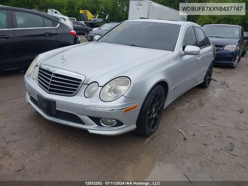 2009 Mercedes-Benz E 350 4Matic VIN: WDBUF87XX9B437747 Lot: 12032202